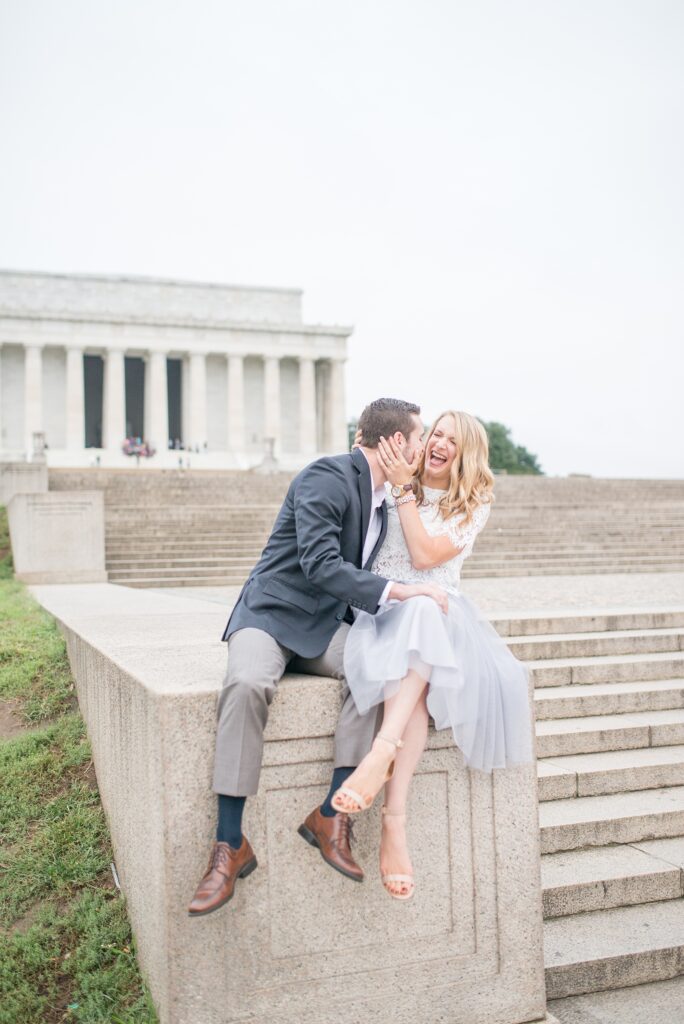 Lincoln Memorial Engagement Photography